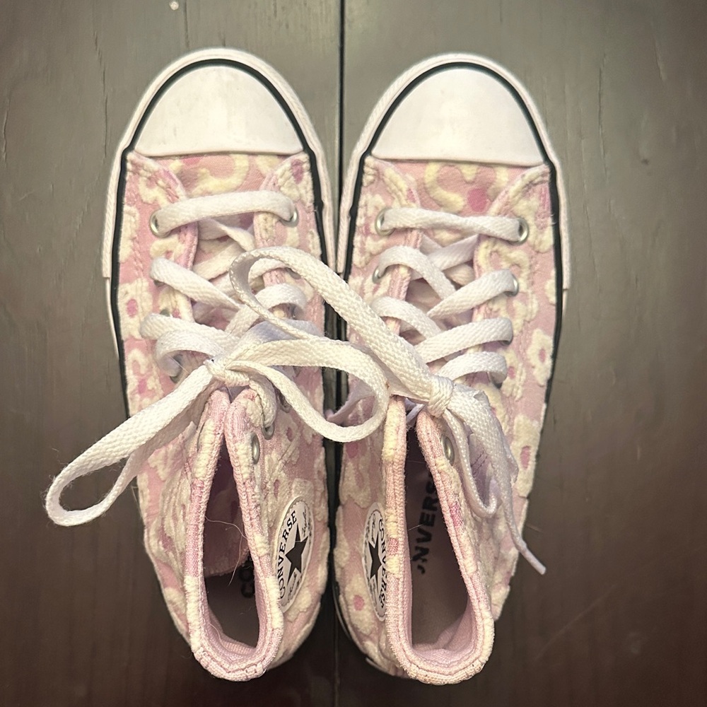 Converse Kids Floral Pink High-Tops